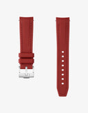 Curved Vertech Rubber Strap - Burgundy - OM Luxury