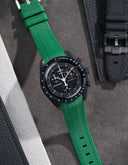Curved Vertech Rubber Strap - Green - OM Luxury