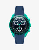 MoonSwatch Mission On Earth Watch - Polar Lights (Rubber Strap) - OM Luxury