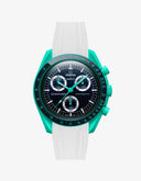 MoonSwatch Mission On Earth Watch - Polar Lights (Rubber Strap) - OM Luxury