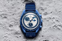 Mission to the SUPER BLUE MOONPHASE - VELCRO© Strap - OM Luxury